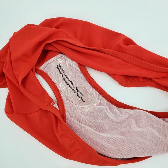 Ashley Stewart Swim Bottom red orange sz 24 - Picture 5 of 7